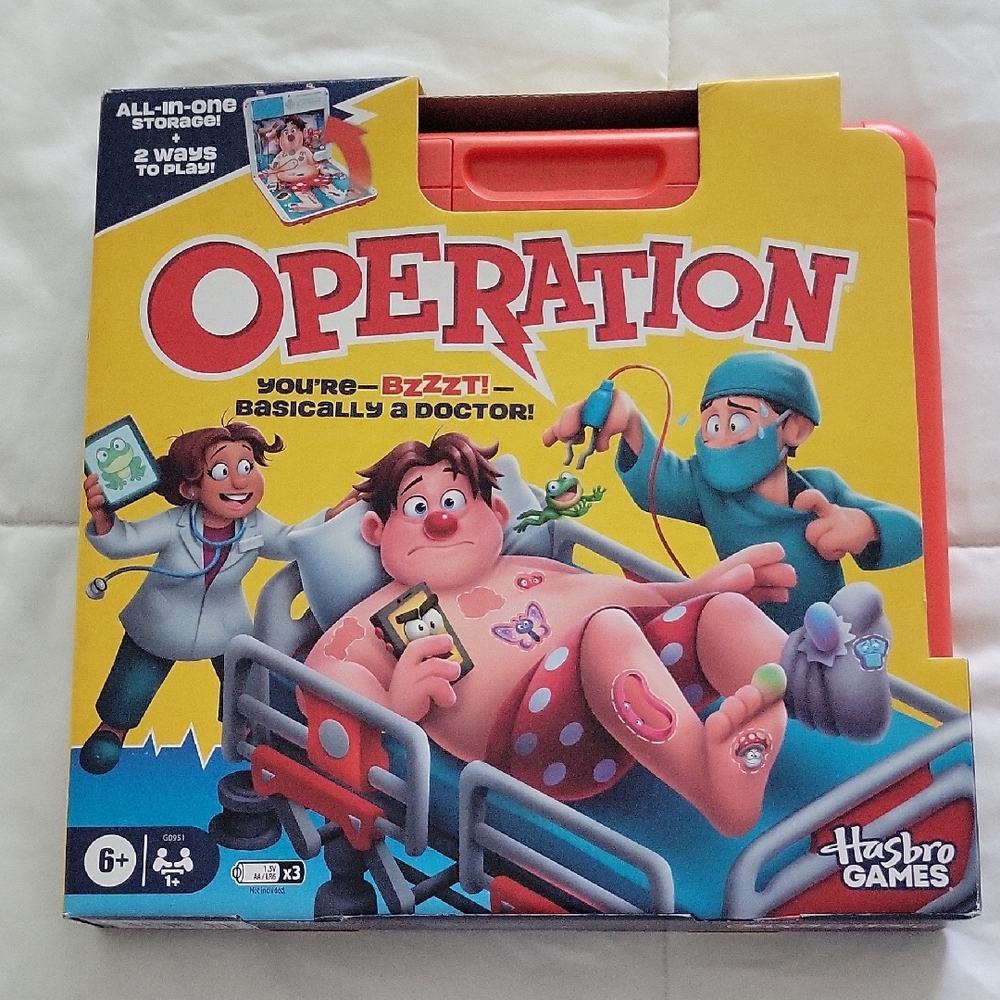 Hasbro Operation Game - Red and Blue